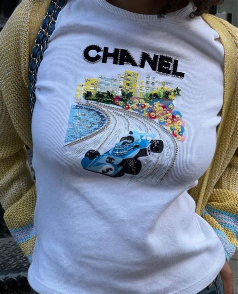 chanel neon clothes|chanel tee shirt blouses.